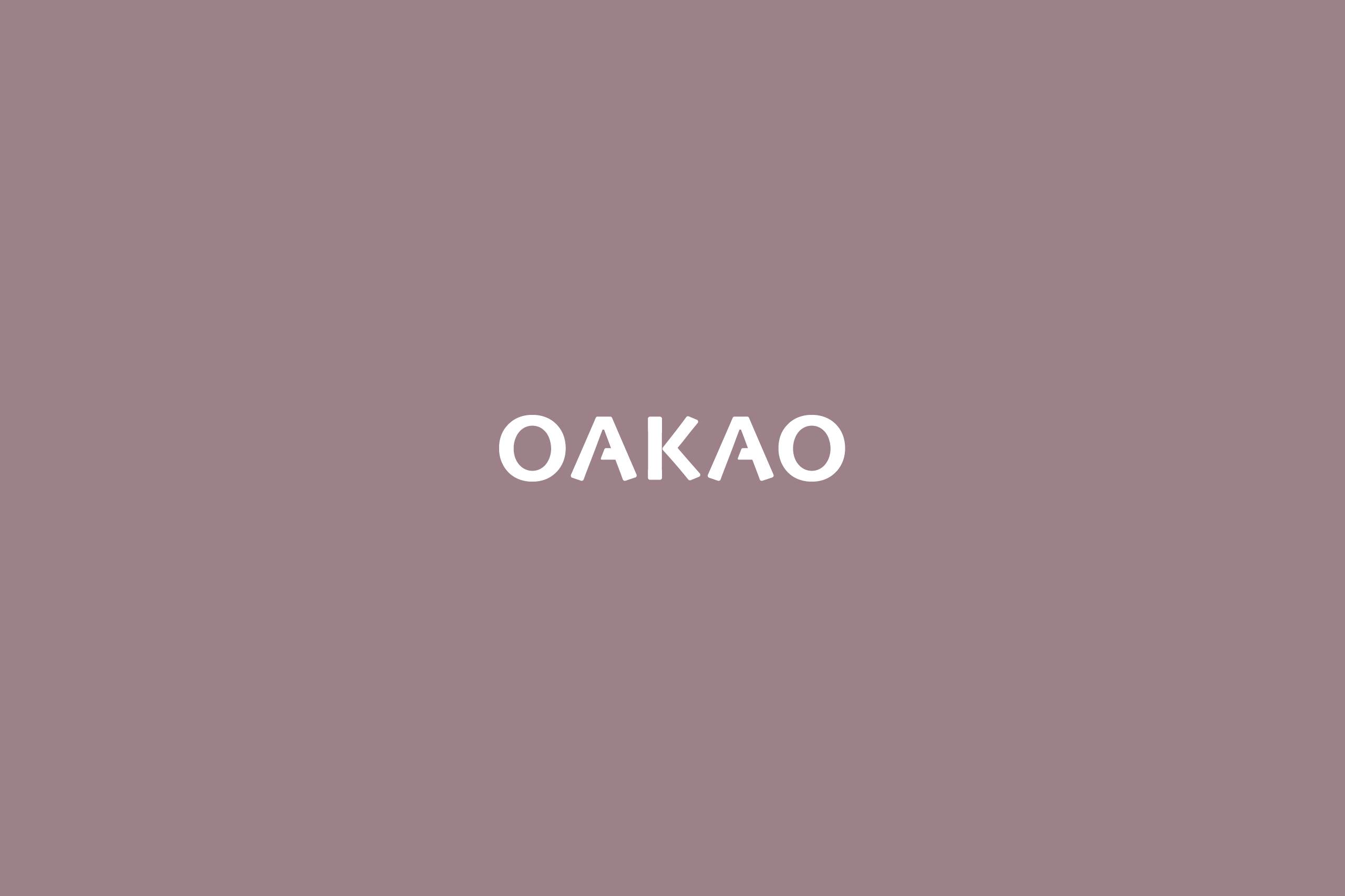 Daily logo challenge, day 7, Oakao fashion brand wordmark by Xavier Wendling