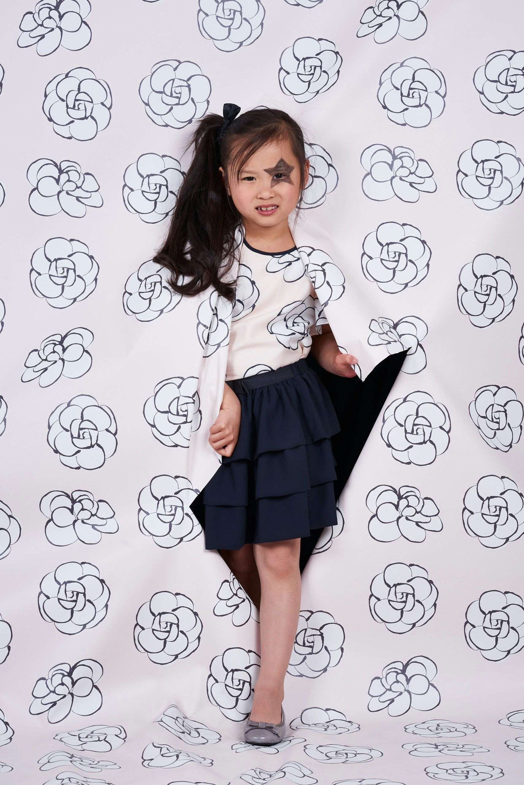 Model Zoe photographed in a Marese Couture dress by Xavier Wendling for BigBen Kids