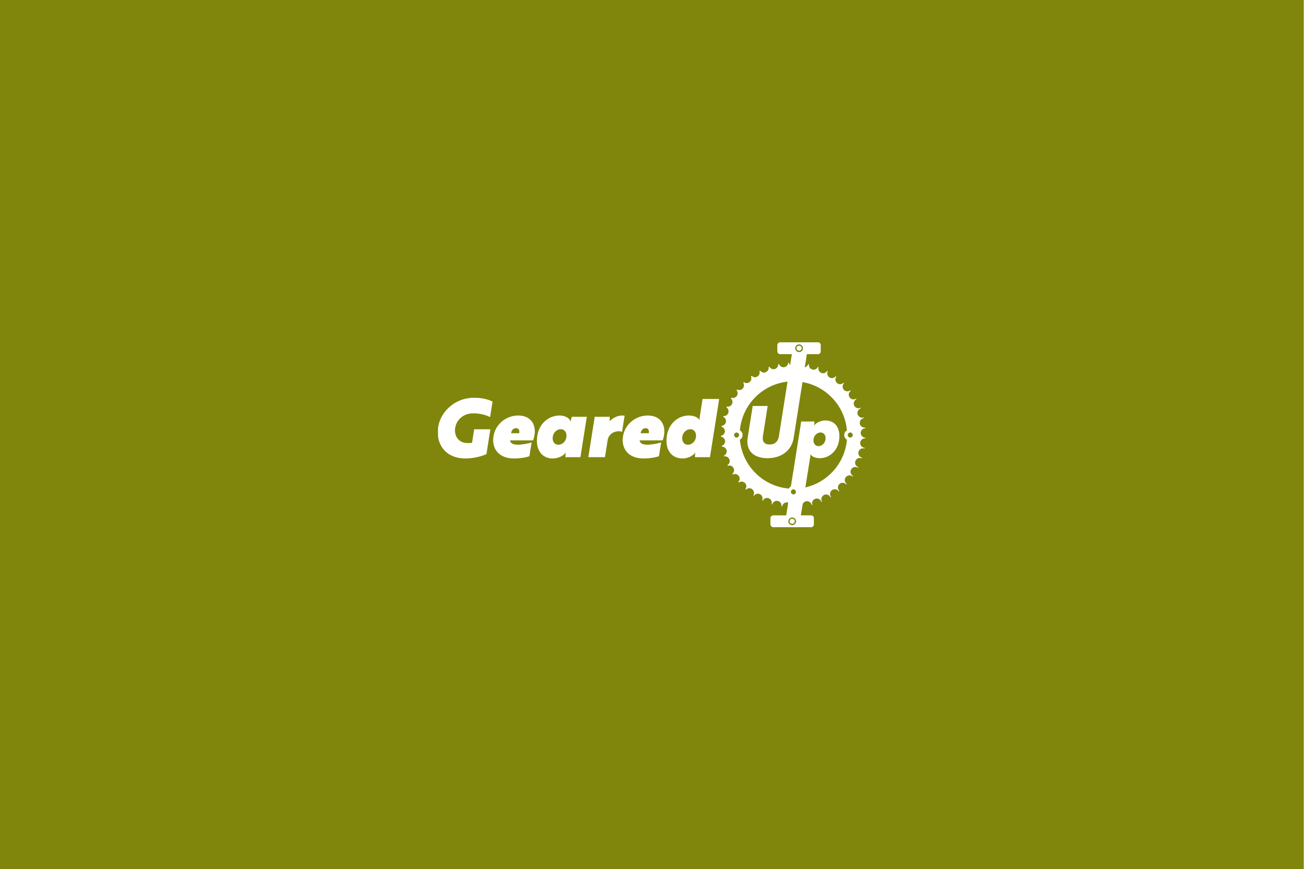 Daily logo challenge, day 24, Geared Up bike shop logo concept by Xavier Wendling