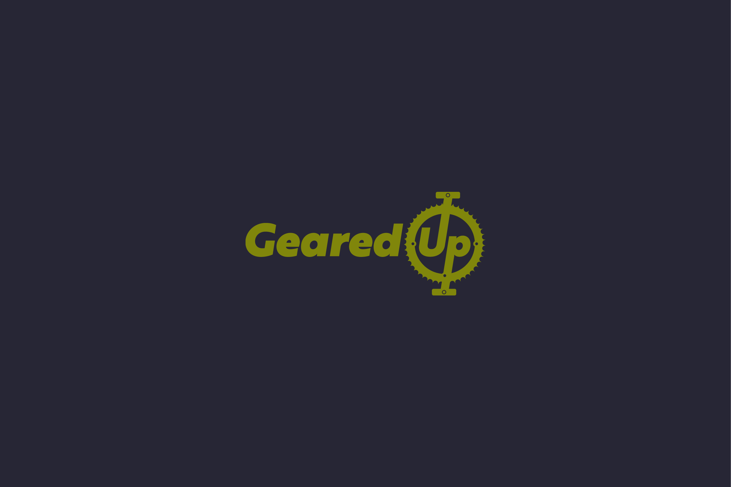 Daily logo challenge, day 24, Geared Up bike shop logo concept by Xavier Wendling