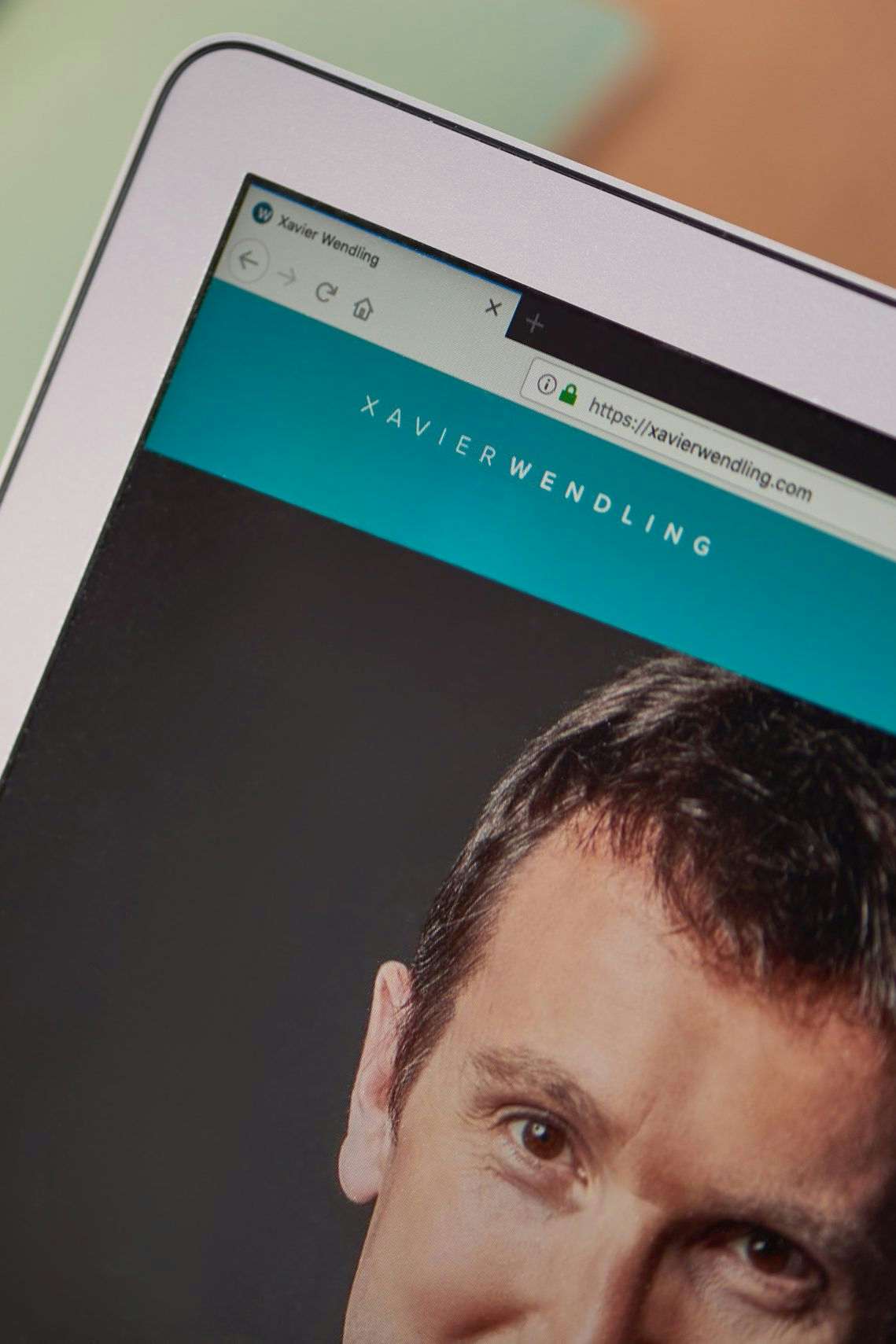 Frontpage of the Xavier Wendling website seen on various screens