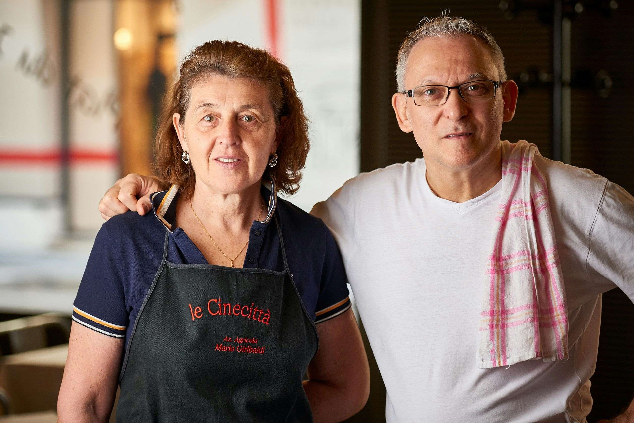 Pasquale & Pieralba Ricciardi, restaurant Le Cinecittà, Grenoble.